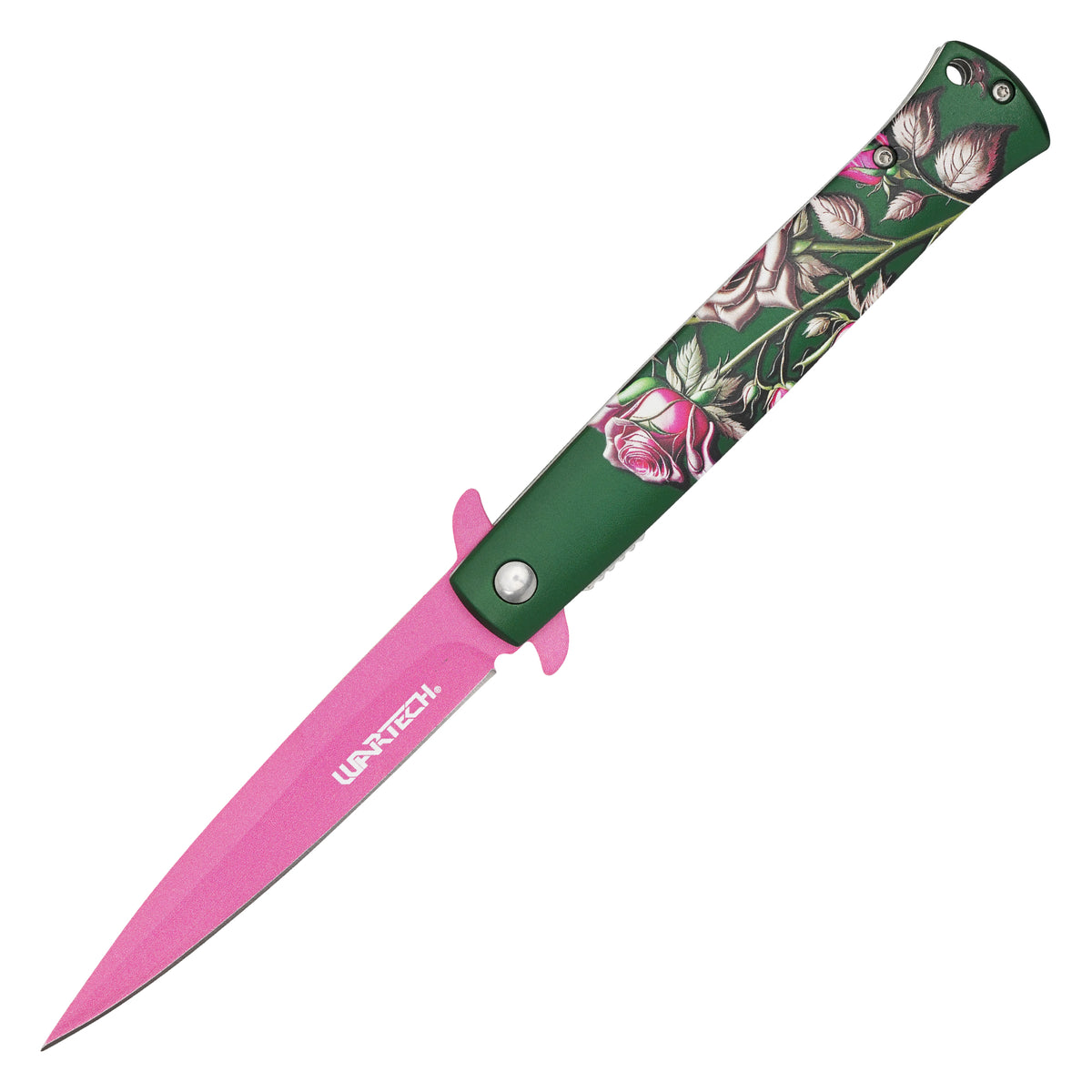 Wartech - 9" Garden Rose Stiletto | Spring Assisted Pocket Knife