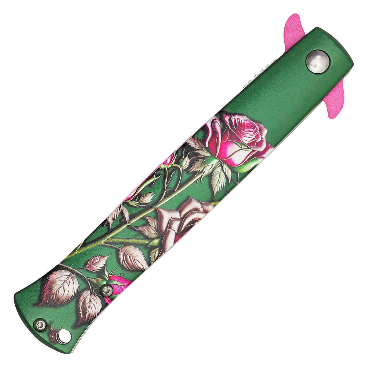 Wartech - 9" Garden Rose Stiletto | Spring Assisted Pocket Knife