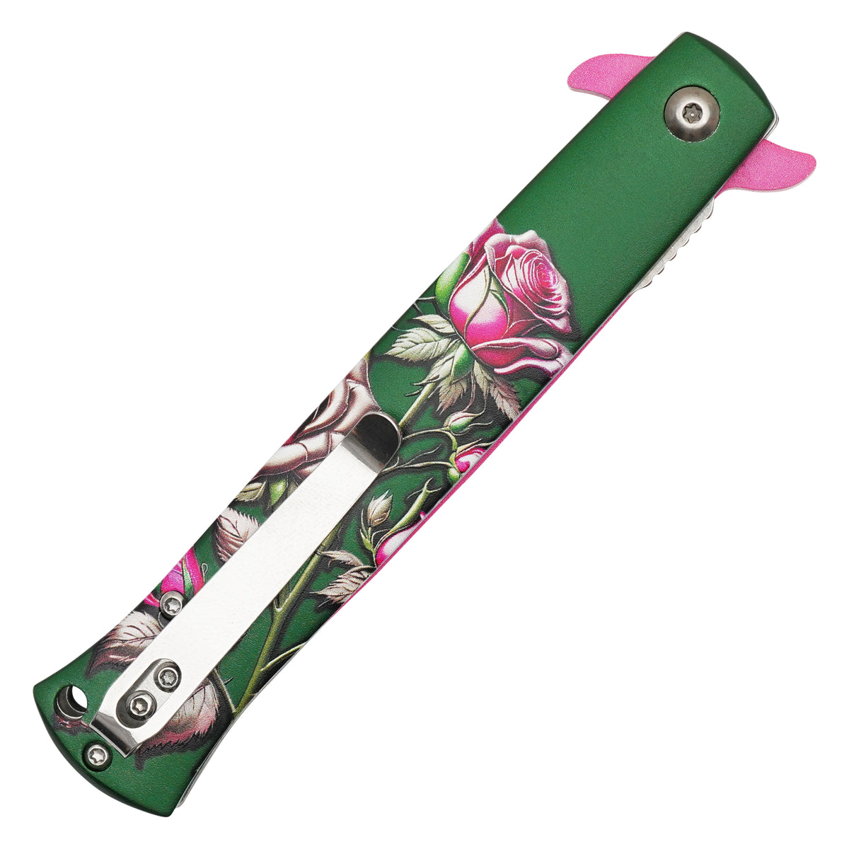 Wartech - 9" Garden Rose Stiletto | Spring Assisted Pocket Knife