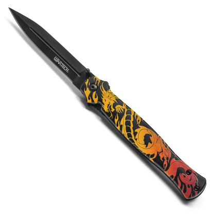 Wartech - 9" Fire Dragon | Spring Assisted Pocket Knife
