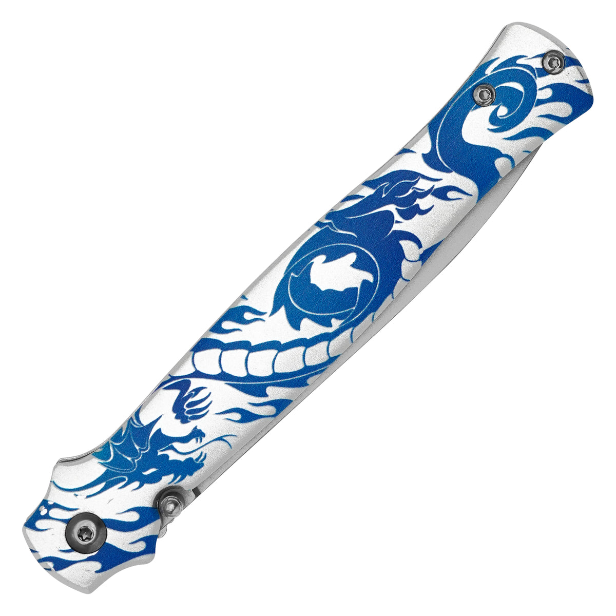 Wartech - 9" Frost Dragon | Spring Assisted Pocket Knife