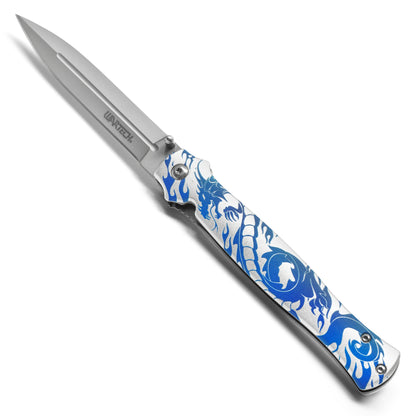 Wartech - 9" Frost Dragon | Spring Assisted Pocket Knife