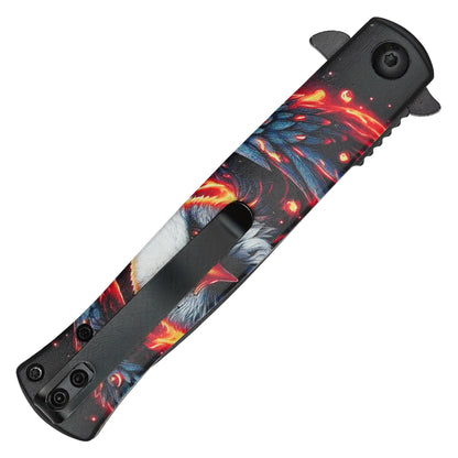 Wartech - 8.25" Blazing Eagle | Spring Assisted Pocket Knife