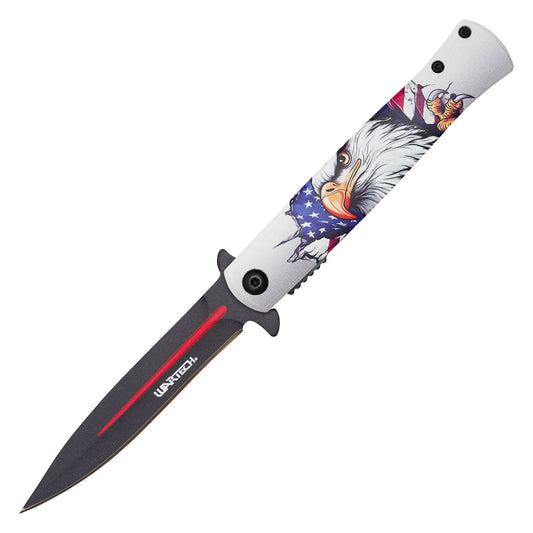 Wartech - 8.25" Liberty Eagle | Spring Assisted Pocket Knife