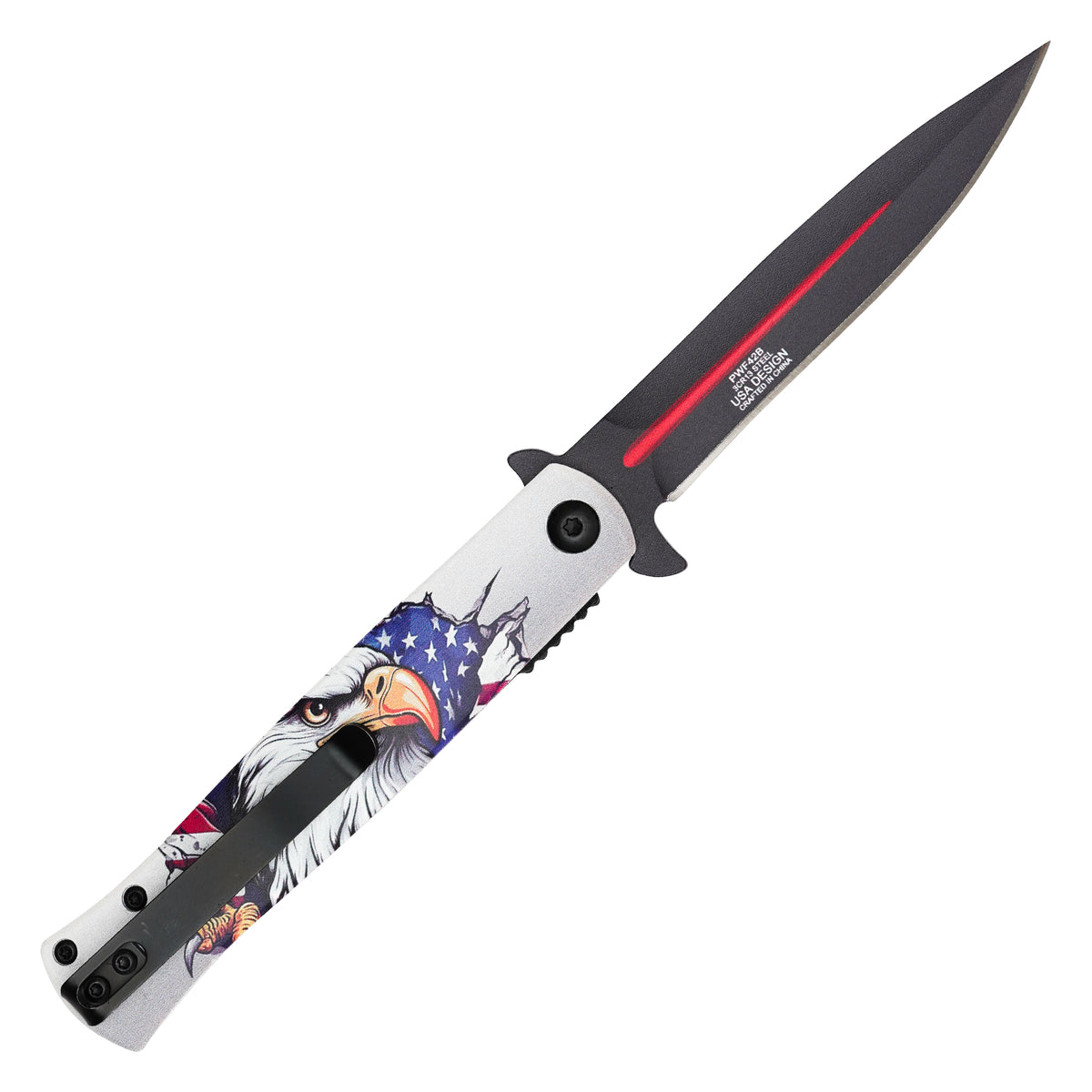 Wartech - 8.25" Liberty Eagle | Spring Assisted Pocket Knife