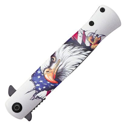 Wartech - 8.25" Liberty Eagle | Spring Assisted Pocket Knife