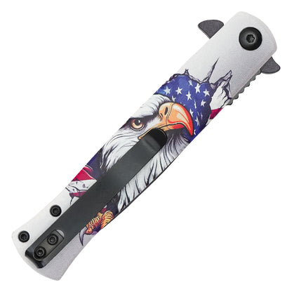 Wartech - 8.25" Liberty Eagle | Spring Assisted Pocket Knife