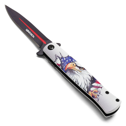 Wartech - 8.25" Liberty Eagle | Spring Assisted Pocket Knife
