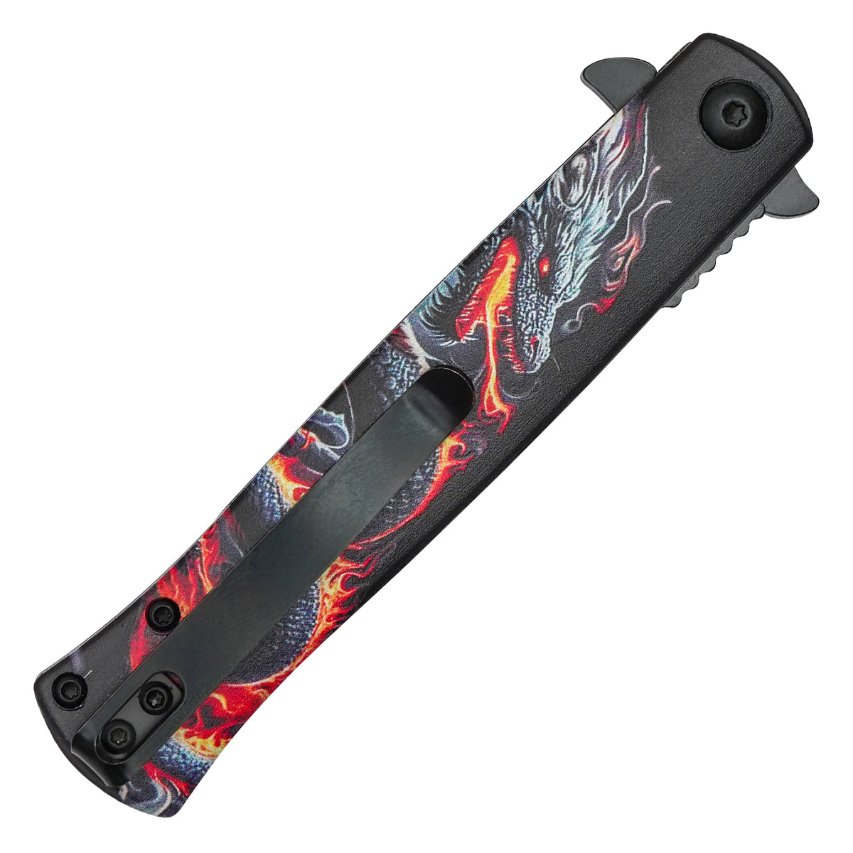 Wartech - 8.25" Inferno Dragon | Spring Assisted Pocket Knife