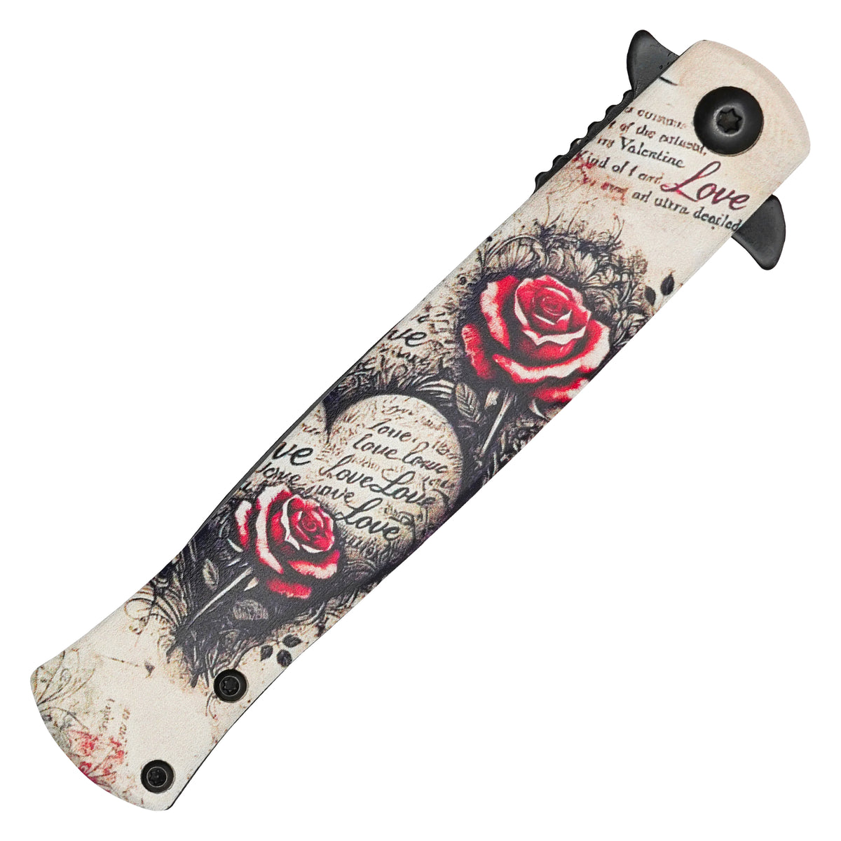 Wartech - 8.25" Vintage Rose | Spring Assisted Pocket Knife