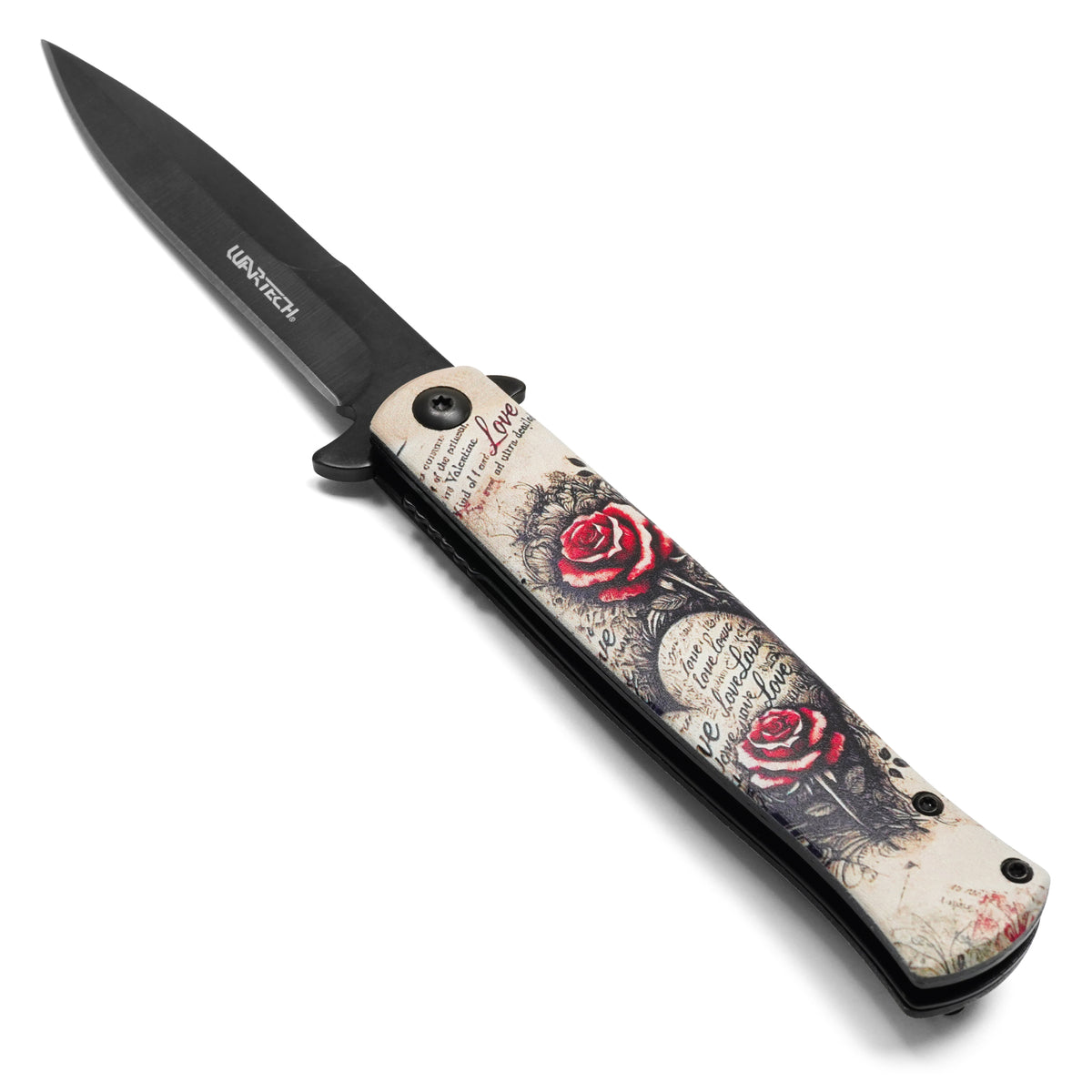 Wartech - 8.25" Vintage Rose | Spring Assisted Pocket Knife