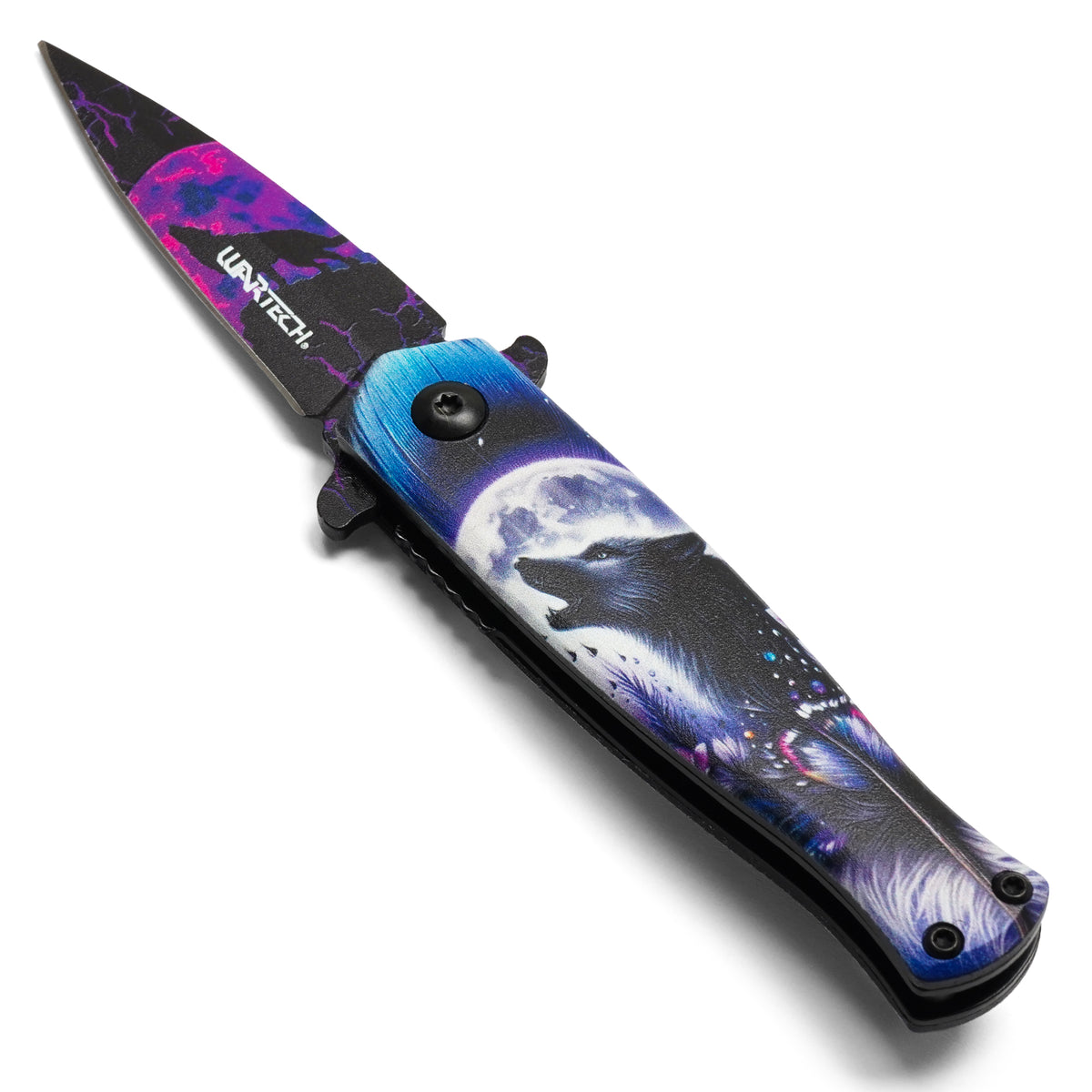 Wartech - 6.25" Moon Wolf | Spring Assisted Pocket Knife