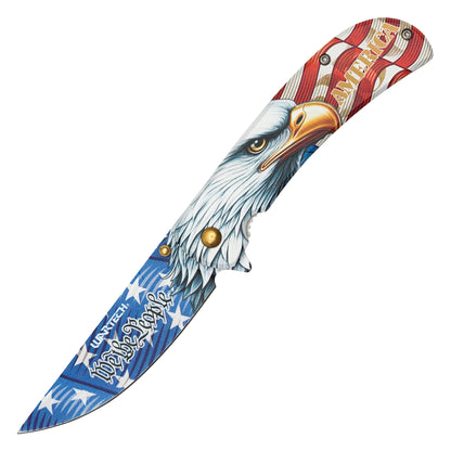 Wartech - 7.5" We The People | Spring Assisted Pocket Knife