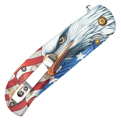 Wartech - 7.5" We The People | Spring Assisted Pocket Knife