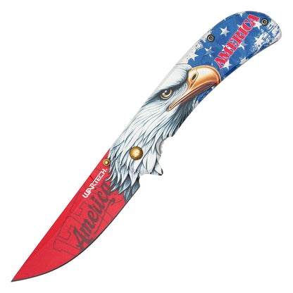 Wartech - 7.5" 1776 Eagle | Spring Assisted Pocket Knife