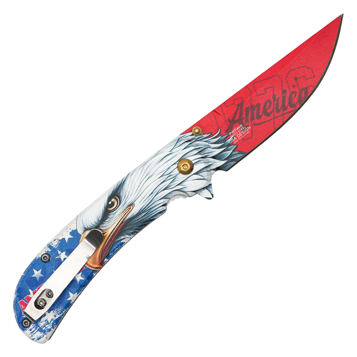 Wartech - 7.5" 1776 Eagle | Spring Assisted Pocket Knife