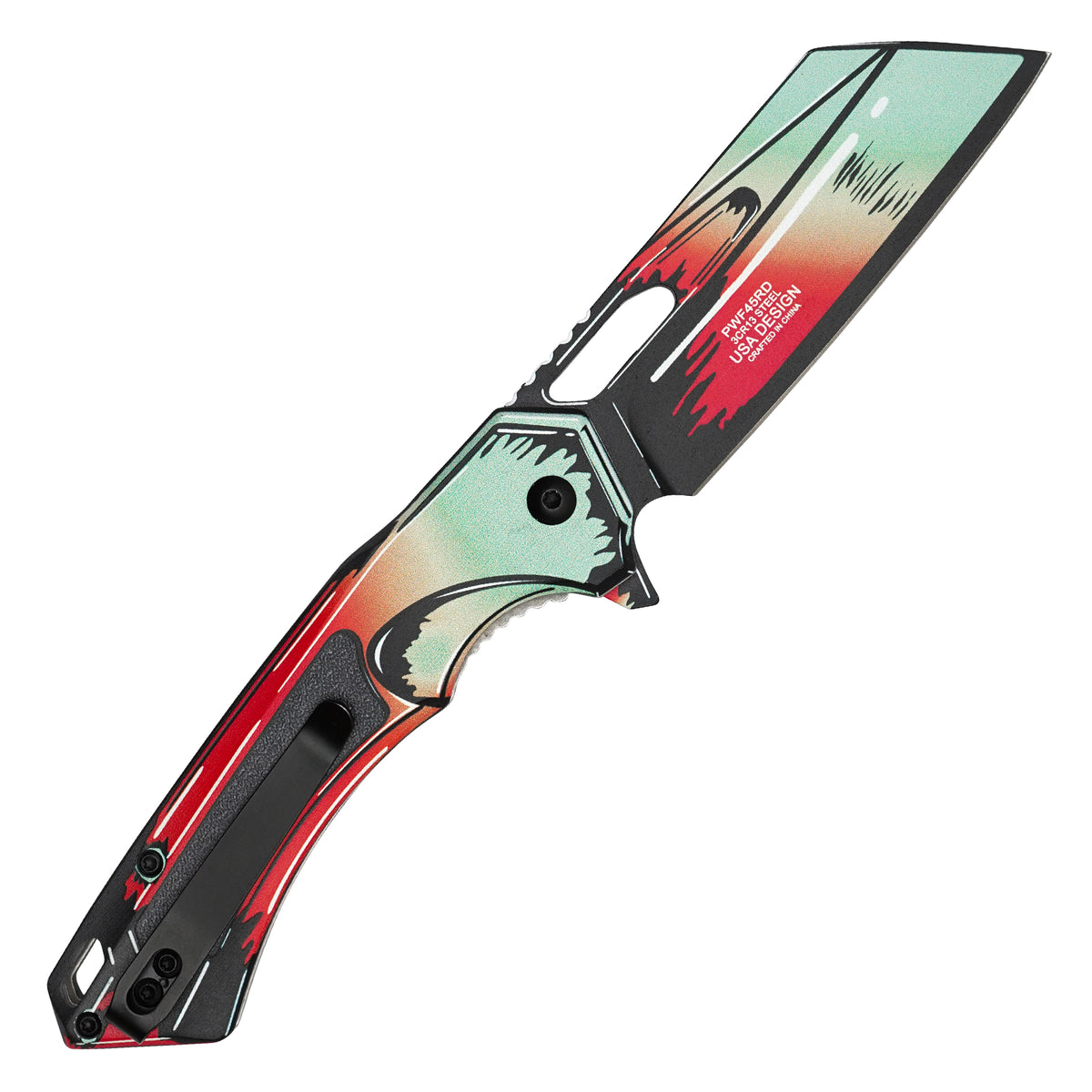 Wartech - 8" Heatwave Cell Shade | Spring Assisted Pocket Cleaver