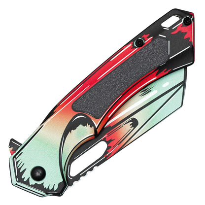 Wartech - 8" Heatwave Cell Shade | Spring Assisted Pocket Cleaver