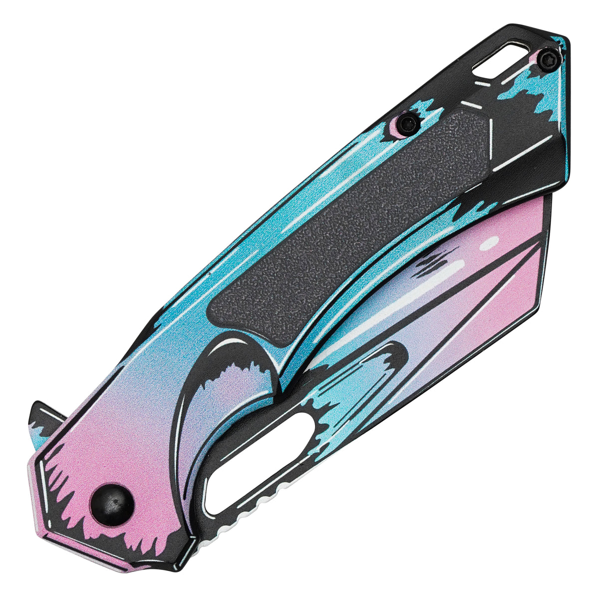 Wartech - 8" Neon Cell Shade | Spring Assisted Pocket Cleaver