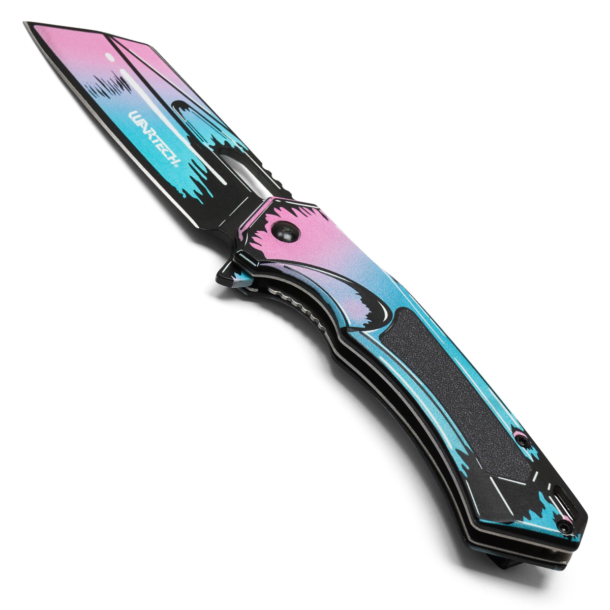 Wartech - 8" Neon Cell Shade | Spring Assisted Pocket Cleaver
