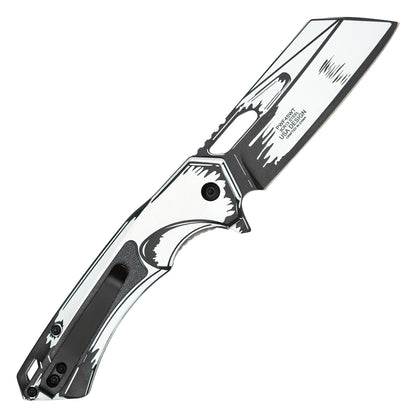 Wartech - 8" Ghost Cell Shade | Spring Assisted Pocket Cleaver