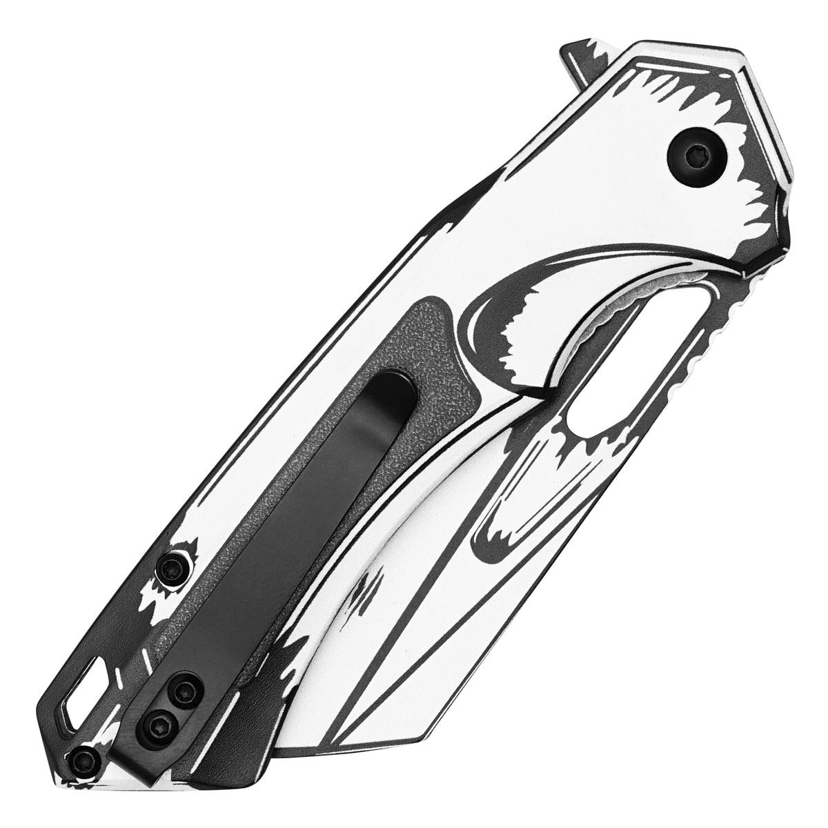 Wartech - 8" Ghost Cell Shade | Spring Assisted Pocket Cleaver