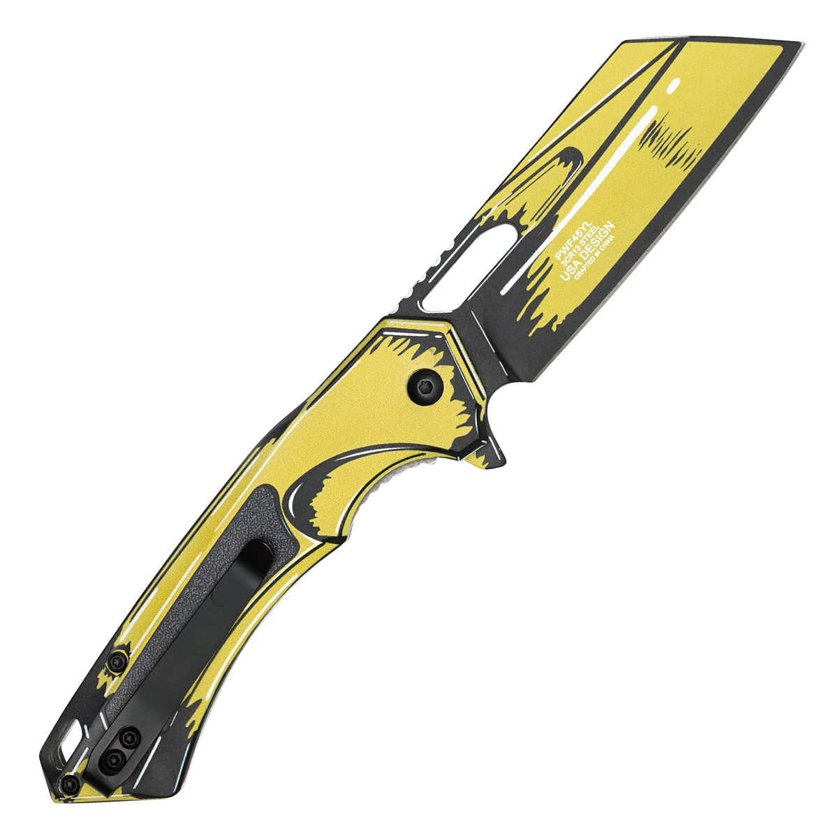Wartech - 8" Voltage Cell Shade | Spring Assisted Pocket Cleaver