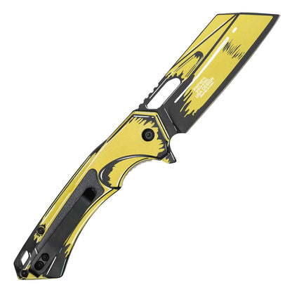 Wartech - 8" Voltage Cell Shade | Spring Assisted Pocket Cleaver
