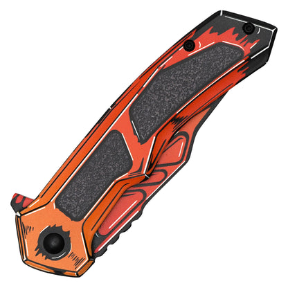 Wartech - 8" Inferno Cell Shade | Spring Assisted Pocket Knife