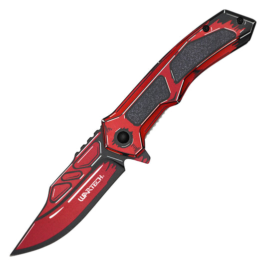 Wartech - 8" Crimson Cell Shade | Spring Assisted Pocket Knife