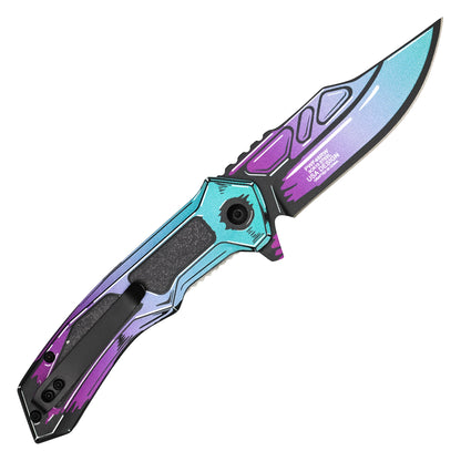 Wartech - 8" Ultraviolet Cell Shade | Spring Assisted Pocket Knife