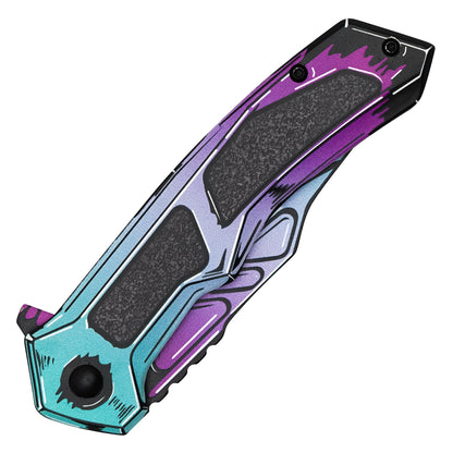 Wartech - 8" Ultraviolet Cell Shade | Spring Assisted Pocket Knife