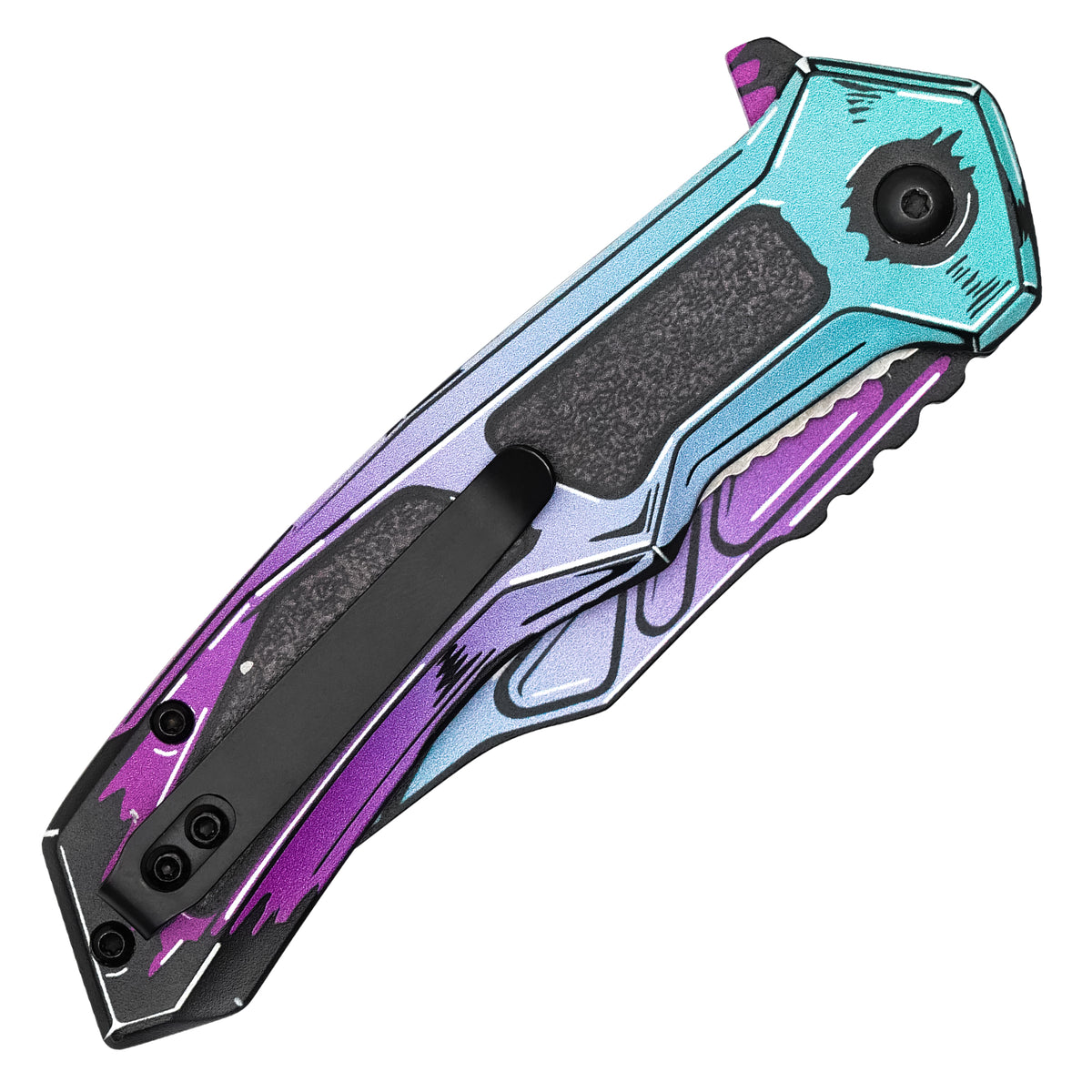Wartech - 8" Ultraviolet Cell Shade | Spring Assisted Pocket Knife