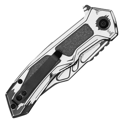 Wartech - 8" Ghost Cell Shade | Spring Assisted Pocket Knife