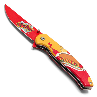 Wartech - 8" Hot Dog | Spring Assisted Pocket Knife