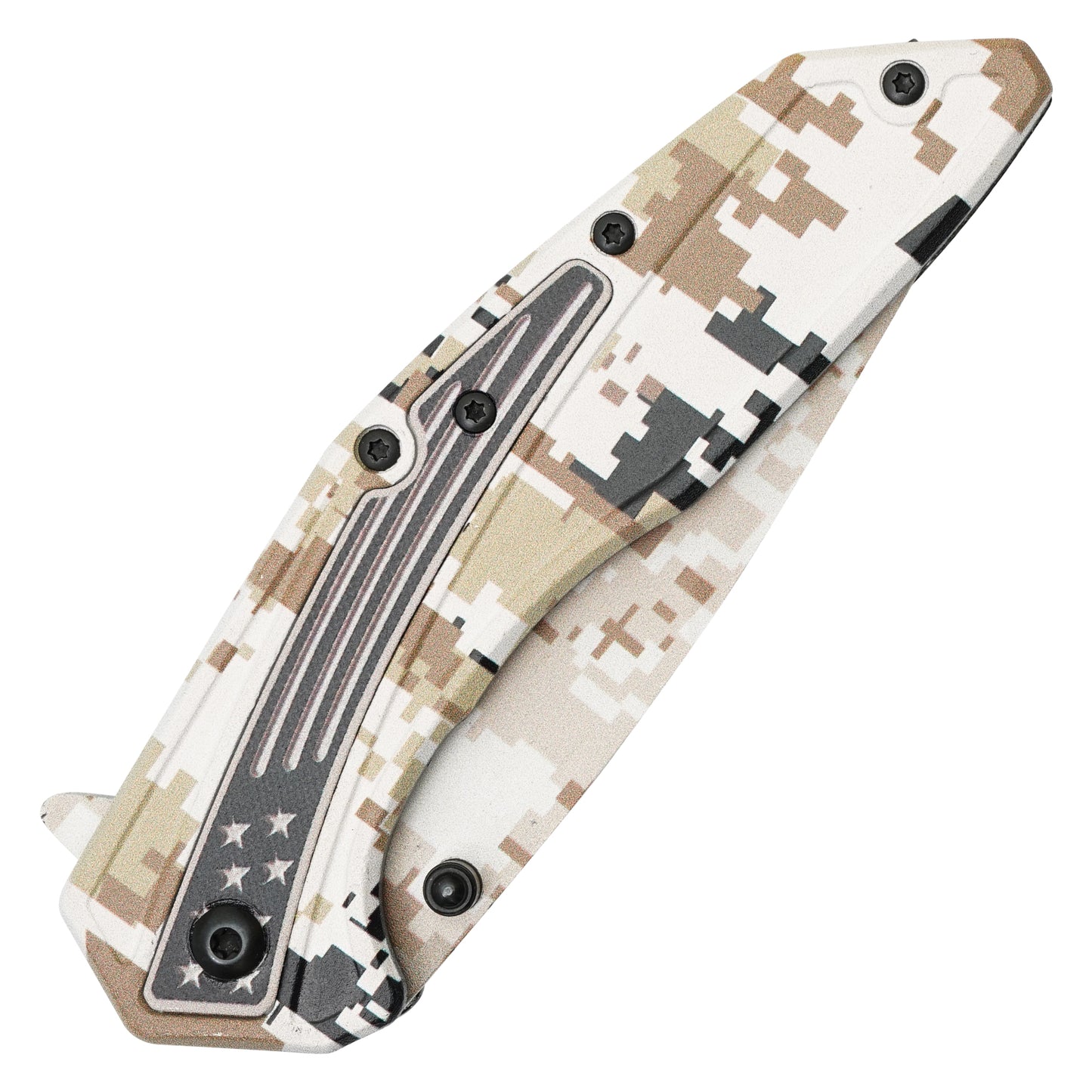 Wartech - 8.5” Desert Camo | Spring Assisted Pocket Knife