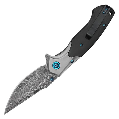 Wartech - 8" Black Wood | Spring Assisted Pocket Knife