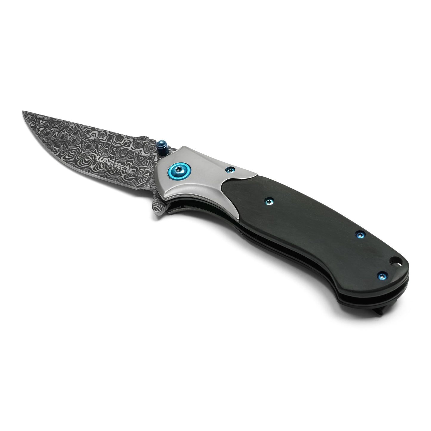 Wartech - 8" Black Wood | Spring Assisted Pocket Knife