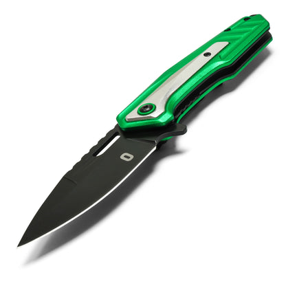 Wartech - 8" "#0" Green & White | Folding Pocket Knife