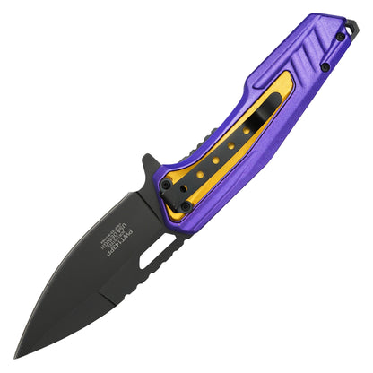 Wartech - 8" "#24" Purple & Gold | Folding Pocket Knife