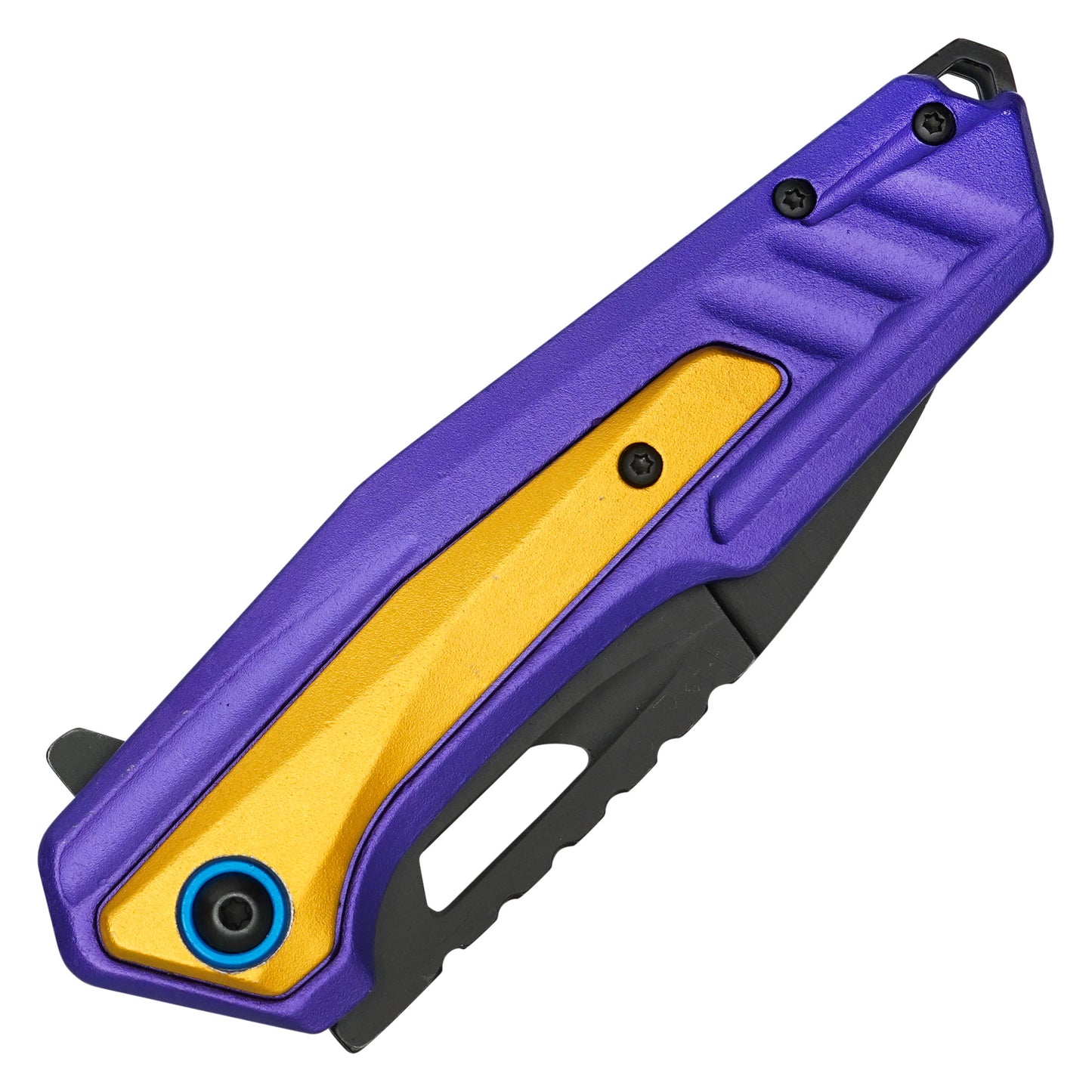Wartech - 8" "#24" Purple & Gold | Folding Pocket Knife