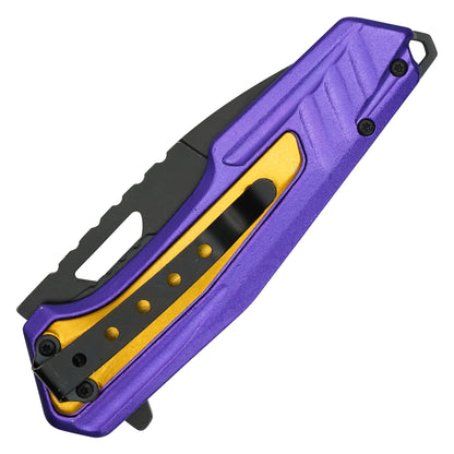 Wartech - 8" "#24" Purple & Gold | Folding Pocket Knife
