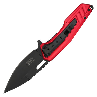Wartech - 8" "#23" Red & Black | Folding Pocket Knife