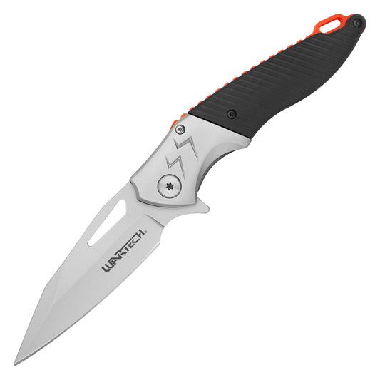 Wartech - 8.5" 2-Tone Black | Spring Assisted Pocket Knife