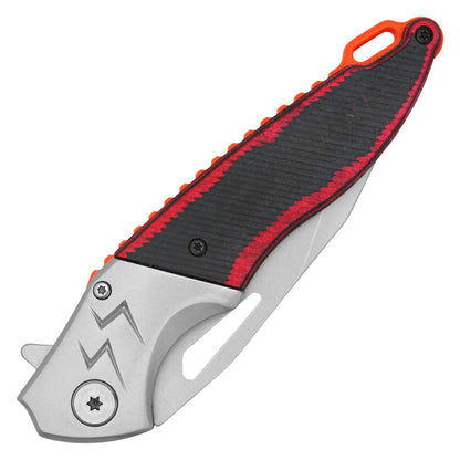 Wartech - 8.5" 2-Tone Patterned | Spring Assisted Pocket Knife