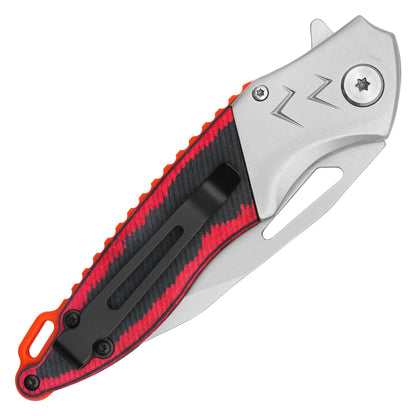 Wartech - 8.5" 2-Tone Patterned | Spring Assisted Pocket Knife