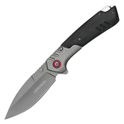 Wartech - 8" Black Wood 2-Tone | Spring Assisted Pocket Knife