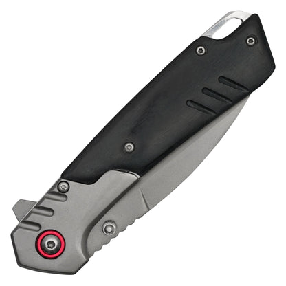 Wartech - 8" Black Wood 2-Tone | Spring Assisted Pocket Knife