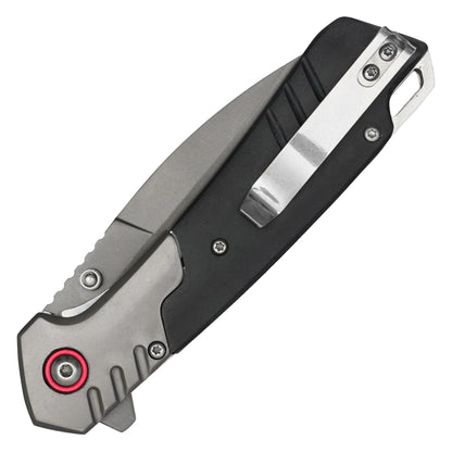 Wartech - 8" Black Wood 2-Tone | Spring Assisted Pocket Knife
