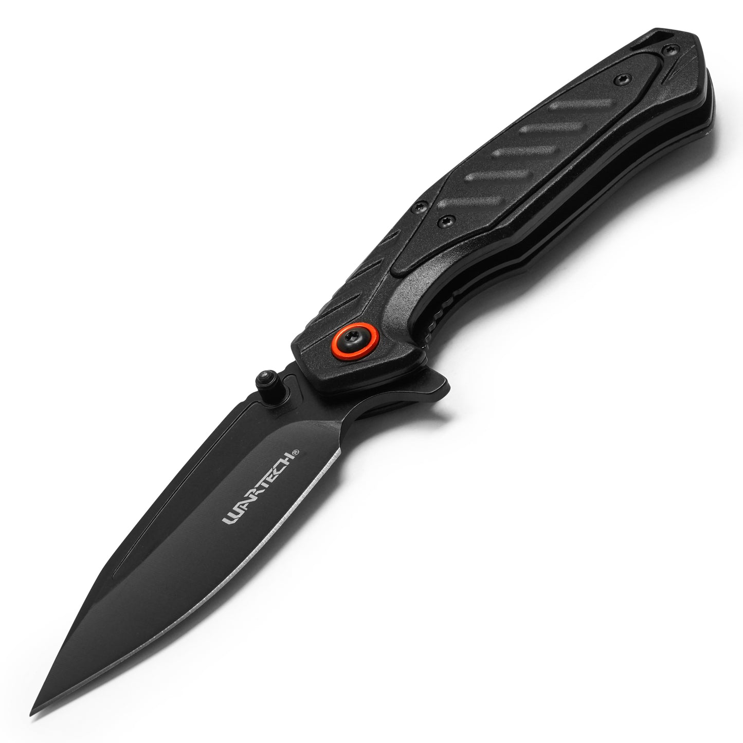Wartech - 7.75" Tactical Black | Spring Assisted Pocket Knife
